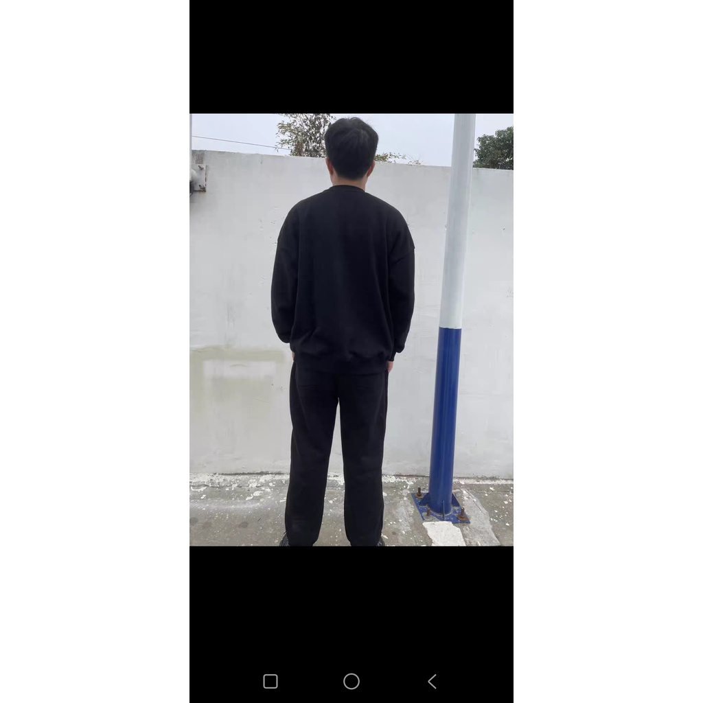 Áo SWEATER Nỉ Cổ Tròn Phối Chữ Phong Cách UNISEX Fom Rộng - Lịch Sự Thoải Mái Thấm Hút Mồ Hôi Mùa Đông 2022
