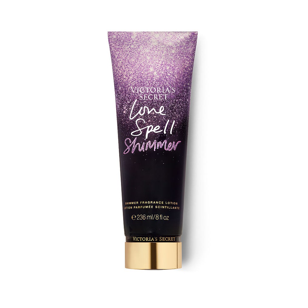 [236ml] Love Spell Shimmer - Sữa dưỡng thể toàn thân có kim tuyến, Hàng Victorias Secret USA