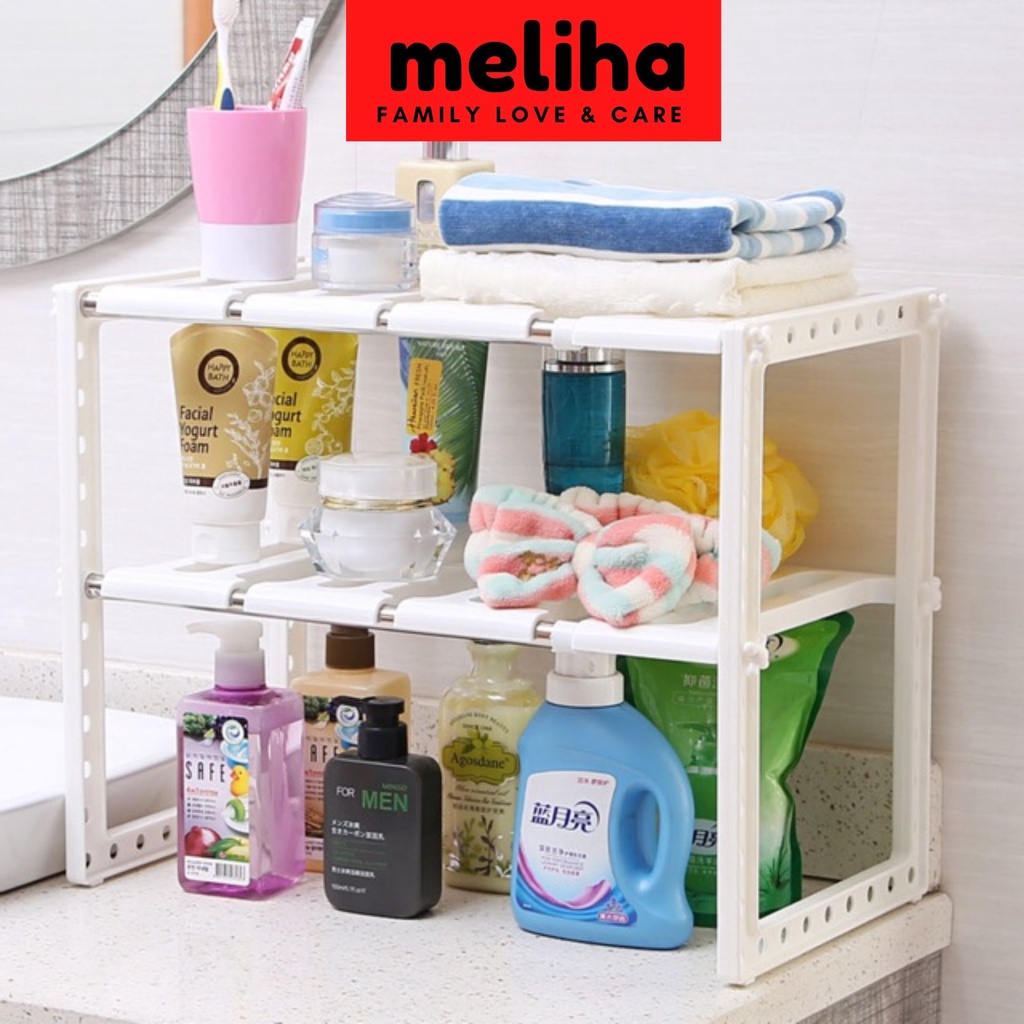 Kệ gầm tủ bếp inox 2 tầng tiện dụng Meliha