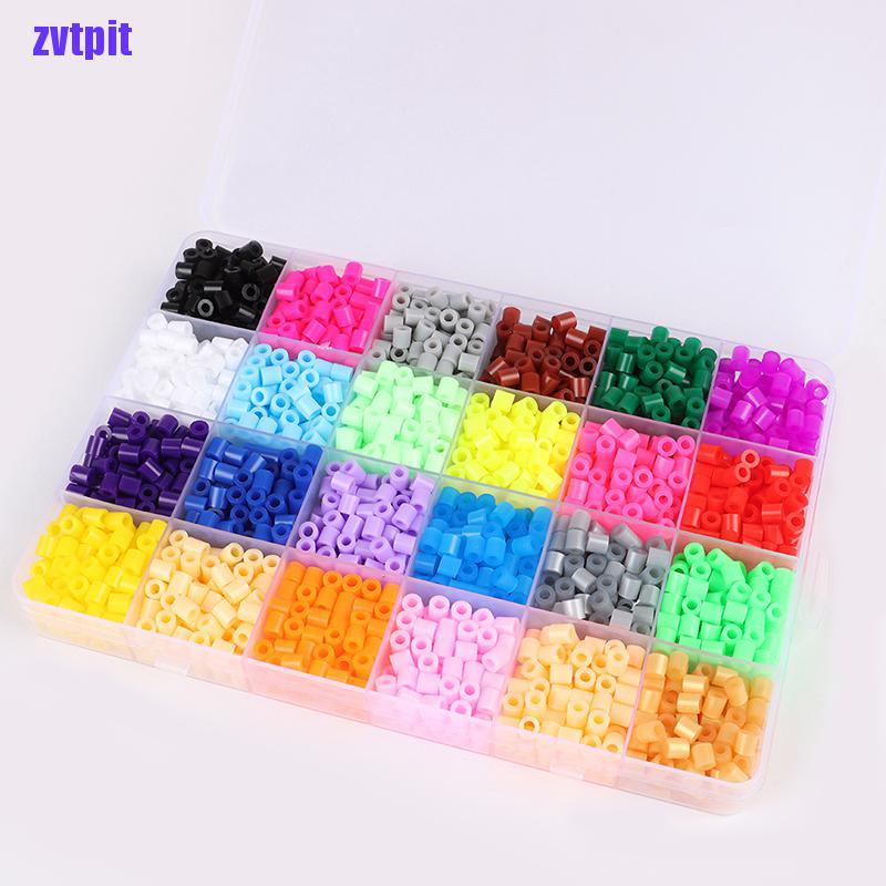 Hạt Hama 24 Màu 5mm Làm Đồ Chơi Thủ Công Cho Bé Diy 3d