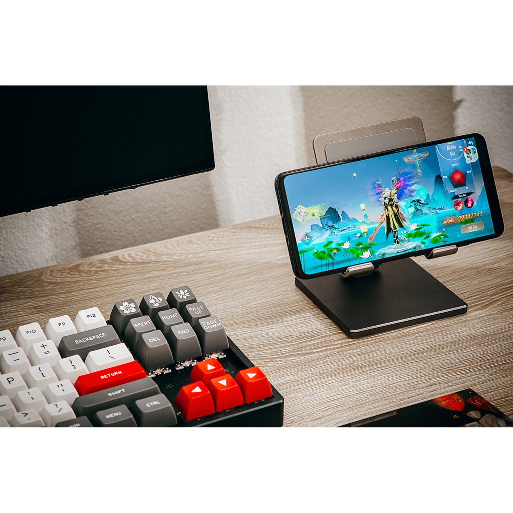 Giá đỡ Ipad/điện thoại/máy tính bảng để bàn gấp gọn, hợp kim nhôm cao cấp chắc chắn, độ hoàn thiện cao | BigBuy360 - bigbuy360.vn