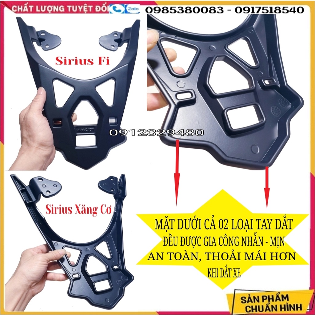Tay Dắt (Cảng Sau Đa Năng) Nhôm Đúc Chính Hãng Motor Art Gắn Yamaha Sirius 110 (Xăng Cơ, Phun Xăng Điện Tử)