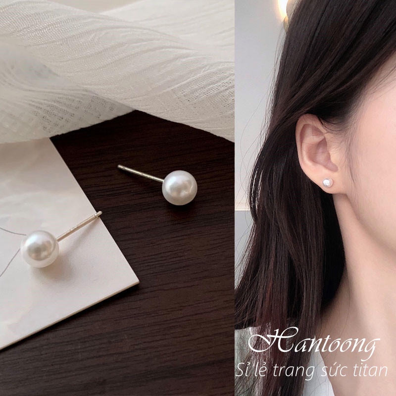 Bông tai nữ xinh xắn dễ thương chuôi bạc không gỉ phong cách thời trang hàn quốc