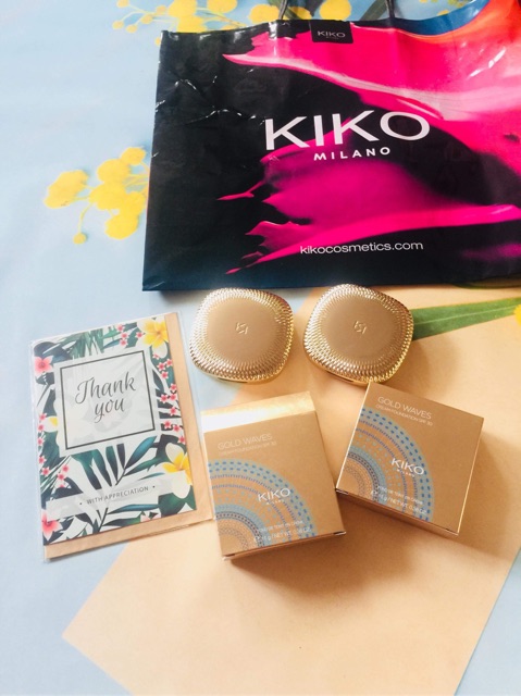 Phấn phủ KIKO GOLD WAVES của Đức -Đủ Bill