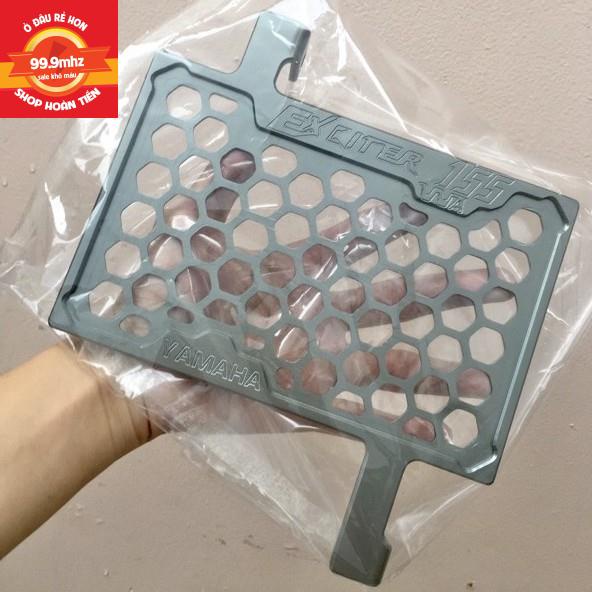 Che Két Nước Exciter 155, Ex2021 VVA Nhôm CNC Cao Cấp Khắc Chữ Bo Viền Gia Công Sắc Sảo - Màu Bạc