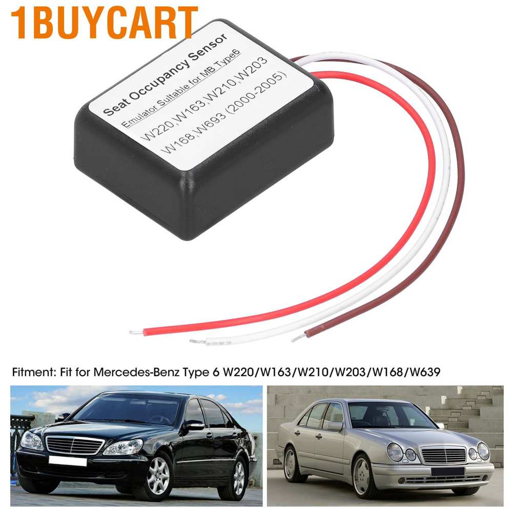 1buycart Seat Occupancy Sensor Emulator Fit for Mercedes‑Benz Type 6 W220/W163/W210/W203/W168/W639