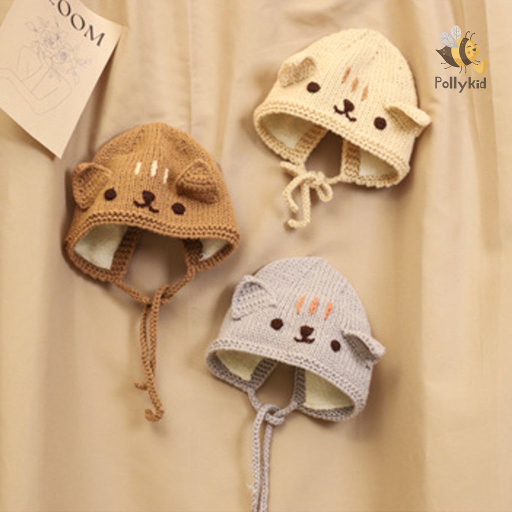 Mũ Len Mèo Dễ Thương Cho Các Bé  POLLY KID SP227
