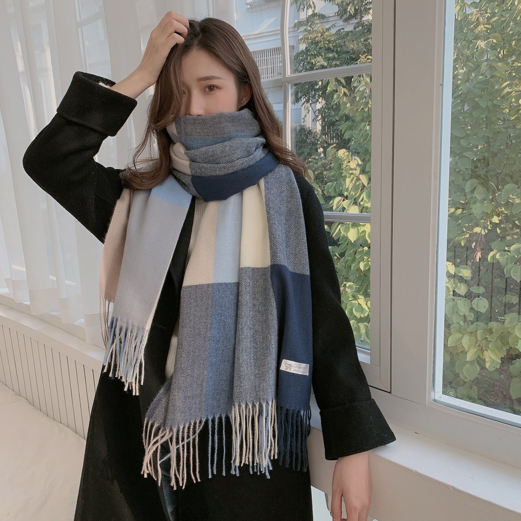 KHĂN CHOÀNG NAM NỮ CASHMERE KẺ LOẠI 1 CÁC MÀU TRƠN CỰC MỊN ĐẸP KL07