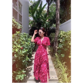 Đầm maxi xẻ tà