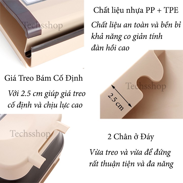 Giá treo túi rác xếp gọn tiện lợi - Kệ treo cánh tủ đựng túi rác - Thùng nhựa đựng rác gấp gọn Nhật Bản