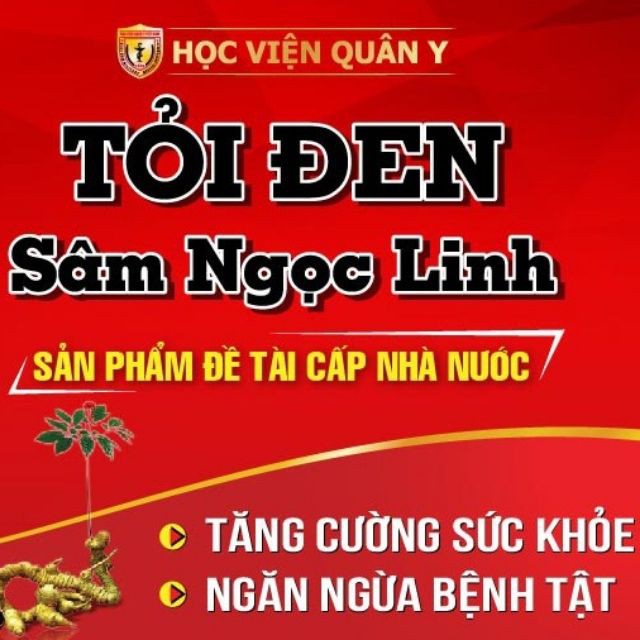 Tỏi Đen Sâm Ngọc Linh - Học viện Quân Y Hộp 60v