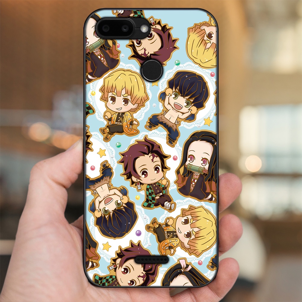 Ốp lưng Xiaomi Redmi 6 viền đen in hình Zenitsu Kimetsu no Yaiba