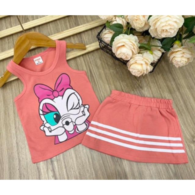 Bộ váy quần bé mickey donal thỏ gấu bông cúc trái cây hót hít - My Store