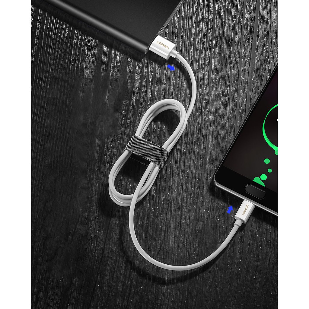 Cáp sạc Type C UGREEN US253 | Sạc nhanh dòng 5A | Truyền dữ liệu tốc độ cao |Bảo hành 18 tháng 1 đổi 1