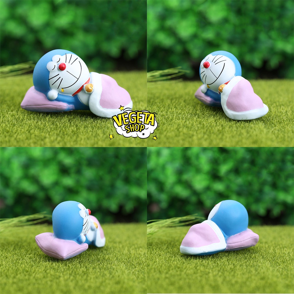 Mô hình Doraemon - Mô hình 2 tư thế Doremon ngồi và đứng vẫy tay - Cao 9~10cm