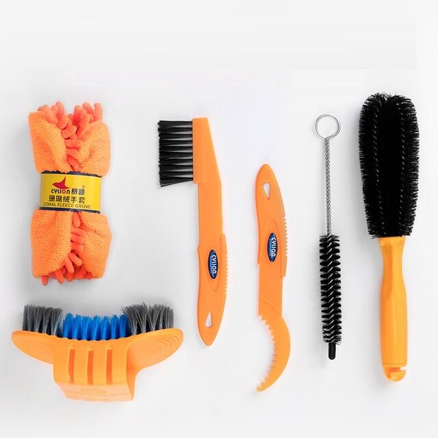 ROCKBROS Xe Đạp Công Cụ Chuỗi Sạch Hơn Dụng Cụ Sửa Chữa Đa Dụng Bảo Vệ Cầm Tay Siêu Nhẹ Xe Đạp Bàn Chải Xe Đạp Phụ Kiện