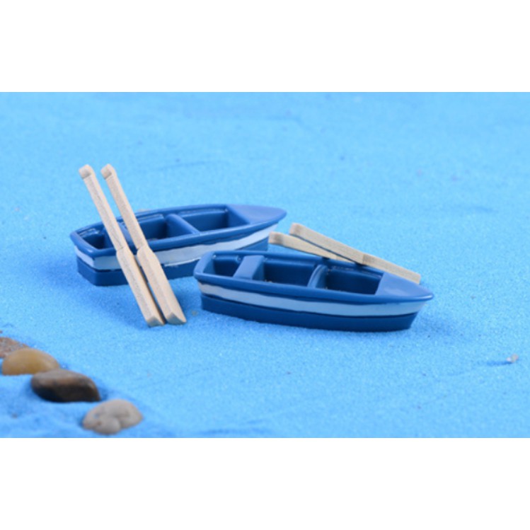 Mô hình thuyền du lịch và hai mái chèo