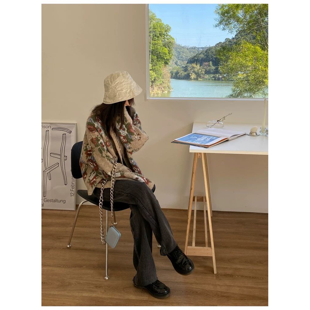 Áo Khoác Cardigan Dệt Kim Dáng Rộng Phong Cách Hàn Quốc Cổ Điển Thời Trang Thu Đông Cho Nữ 2021 | BigBuy360 - bigbuy360.vn