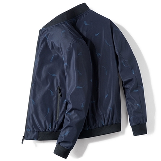 Jacket men's casual plain jacket multi-pocket stand collar jacket