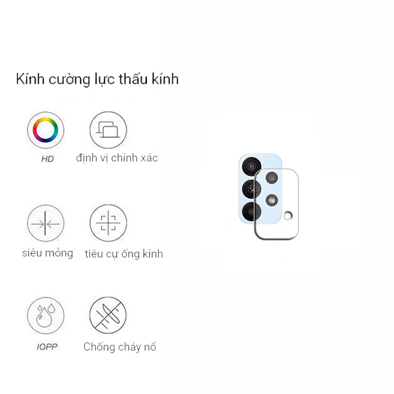 Kính Cường Lực Bảo Vệ Ống Kính Máy Ảnh Cho Samsung A53 A52 A33 A13 A73 A52S A32 5G S22 S21 Plus Ultra S21+ 5G S21