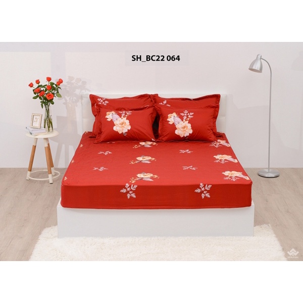 Bộ ga gối Sông Hồng Basic cotton BC22064