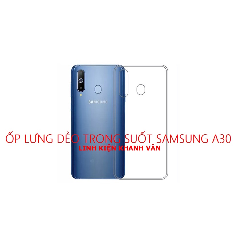 ỐP LƯNG DẺO TRONG SUỐT SAMSUNG A30
