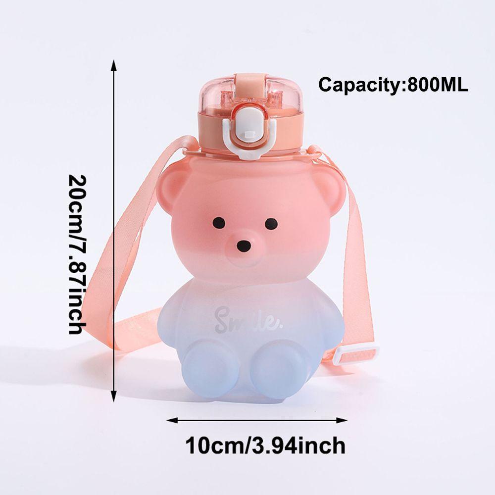 Bình Nước Thể Thao 800ML Họa Tiết Hoạt Hình Dễ Thương