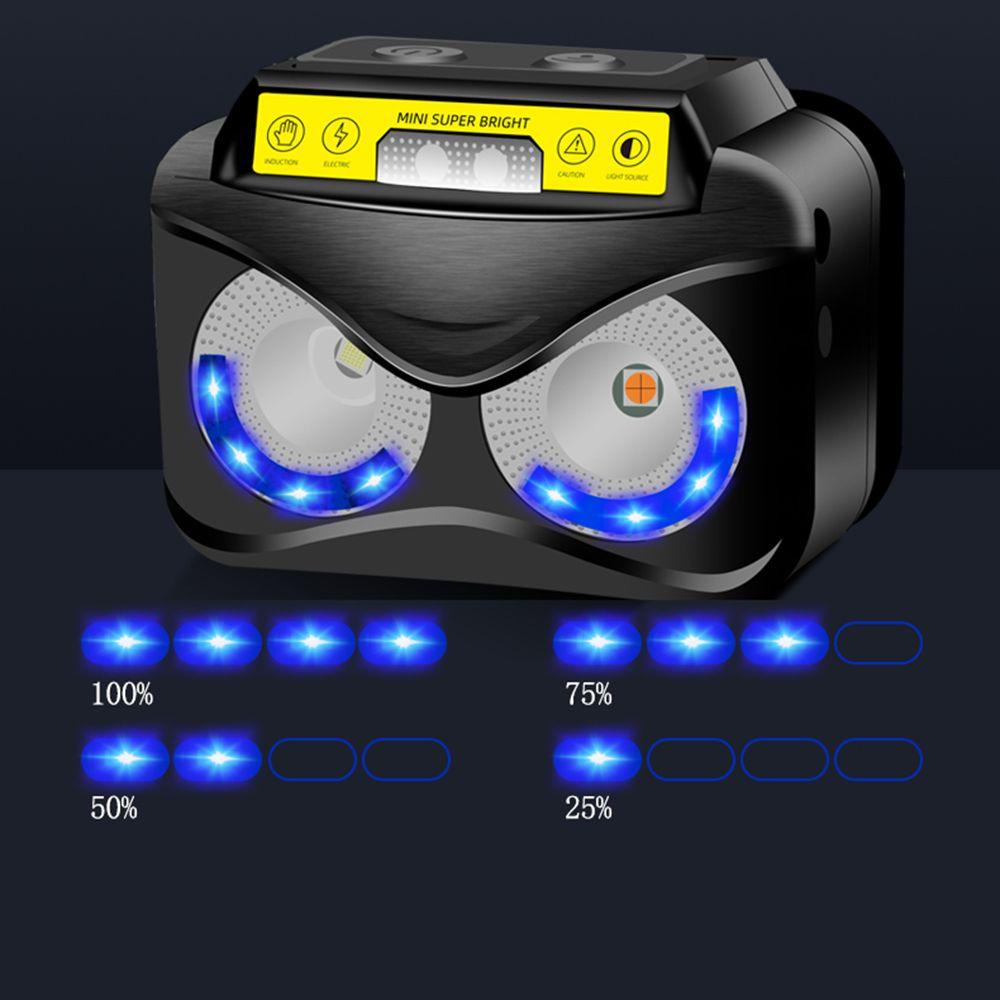 LAKAMIER Đèn Pin Đeo Đầu Đa Năng Bằng ABS Màu Vàng Kèm Phụ Kiện