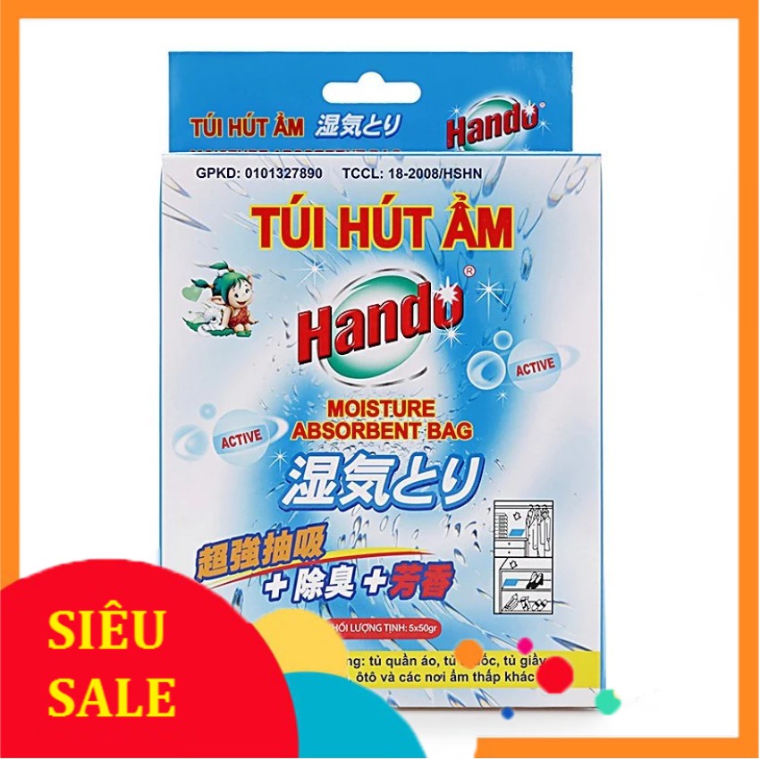 Hộp 5 túi hút ẩm tiện lợi Hando