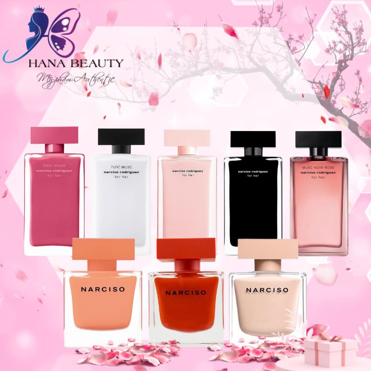 Nước Hoa Narciso For Her EDP, Nar Noir Rose 10ML, Nước Hoa Nữ Chính Hãng