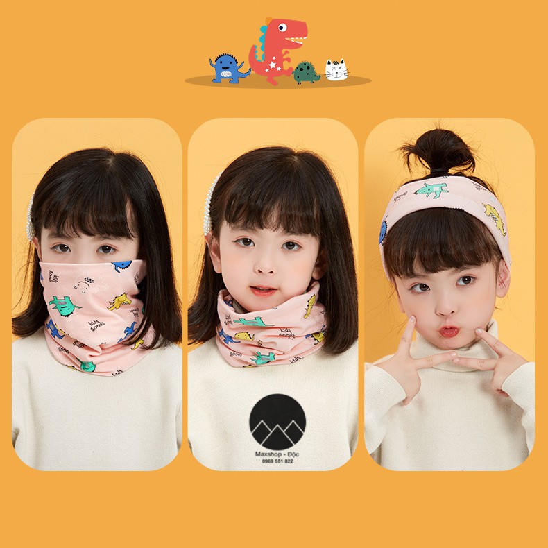 Khăn ống cho bé, khăn ống, khăn ống cho bé trai, khăn ống cotton cho bé, khăn ống đa năng trẻ em giữ ấm bảo vệ sức khỏe