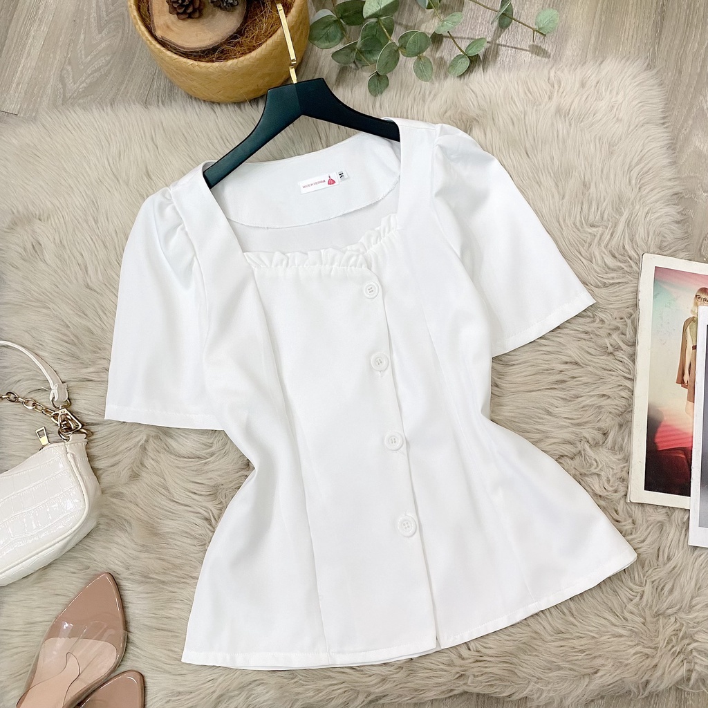 Áo BigSize Nút Xéo , Áo Kiểu Bigsize 4 Màu , Chất 100% Cotton Lạnh Thiết Kế Dành Cho Người Béo 50-90kg