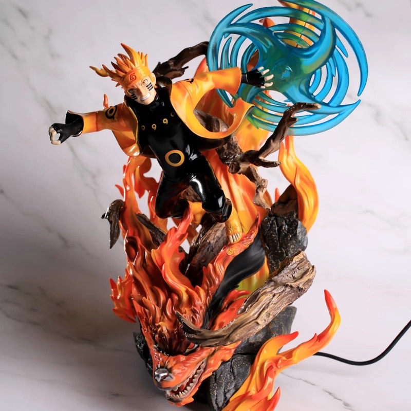 Mô Hình Naruto Cửu Vĩ 35cm Có Led Và Rasengan Xoay Tròn, Figure Naruto - Mô Hình Naruto