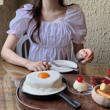 SUXI Áo Kiểu Tay Ngắn Cổ Vuông Màu Sắc Đơn Giản Phối Dây Rút Phong Cách Hàn Quốc Xinh Xắn