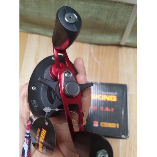 bộ cần câu máy ngang cần dài 2m4 abu black max + máy ngang CD 201 cần ABu Garcia black max cần cực khoẻ y hình giảm giá