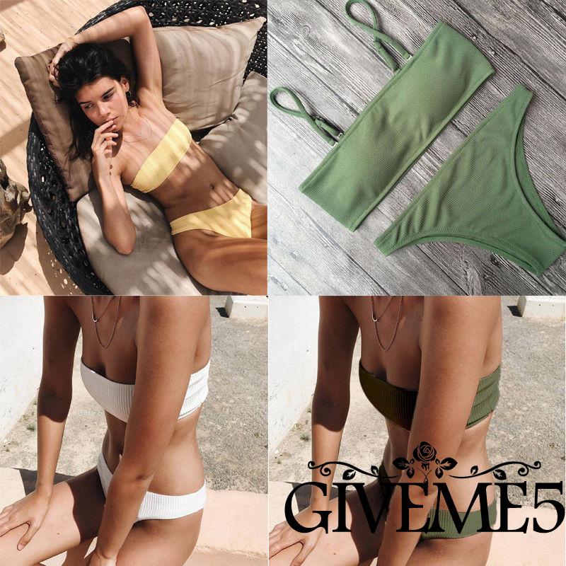 Bikini 2 Mảnh Phối Dây Có Đệm Mút | BigBuy360 - bigbuy360.vn