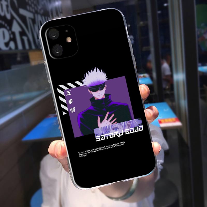 Ốp Điện Thoại Mềm Trong Suốt Hình Jujutsu Kaisen Gojo Satoru Cho Samsung Galaxy A10 / 10S / 20 / 30 / 20S / 30S / 50 / 50S / 70 /