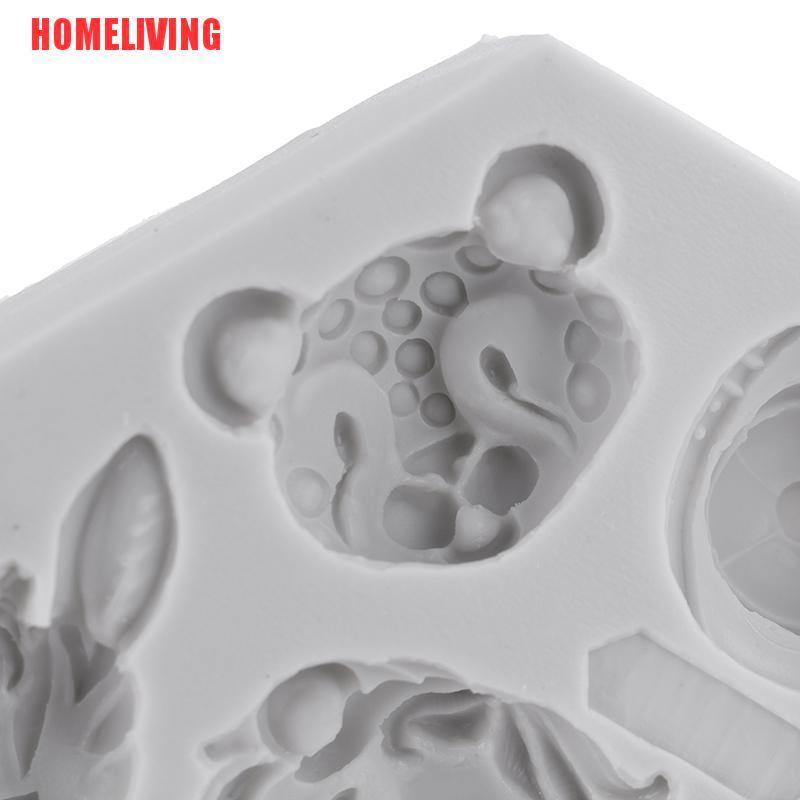 Khuôn Làm Bánh Chất Liệu Silicone Hình Động Vật Độc Đáo