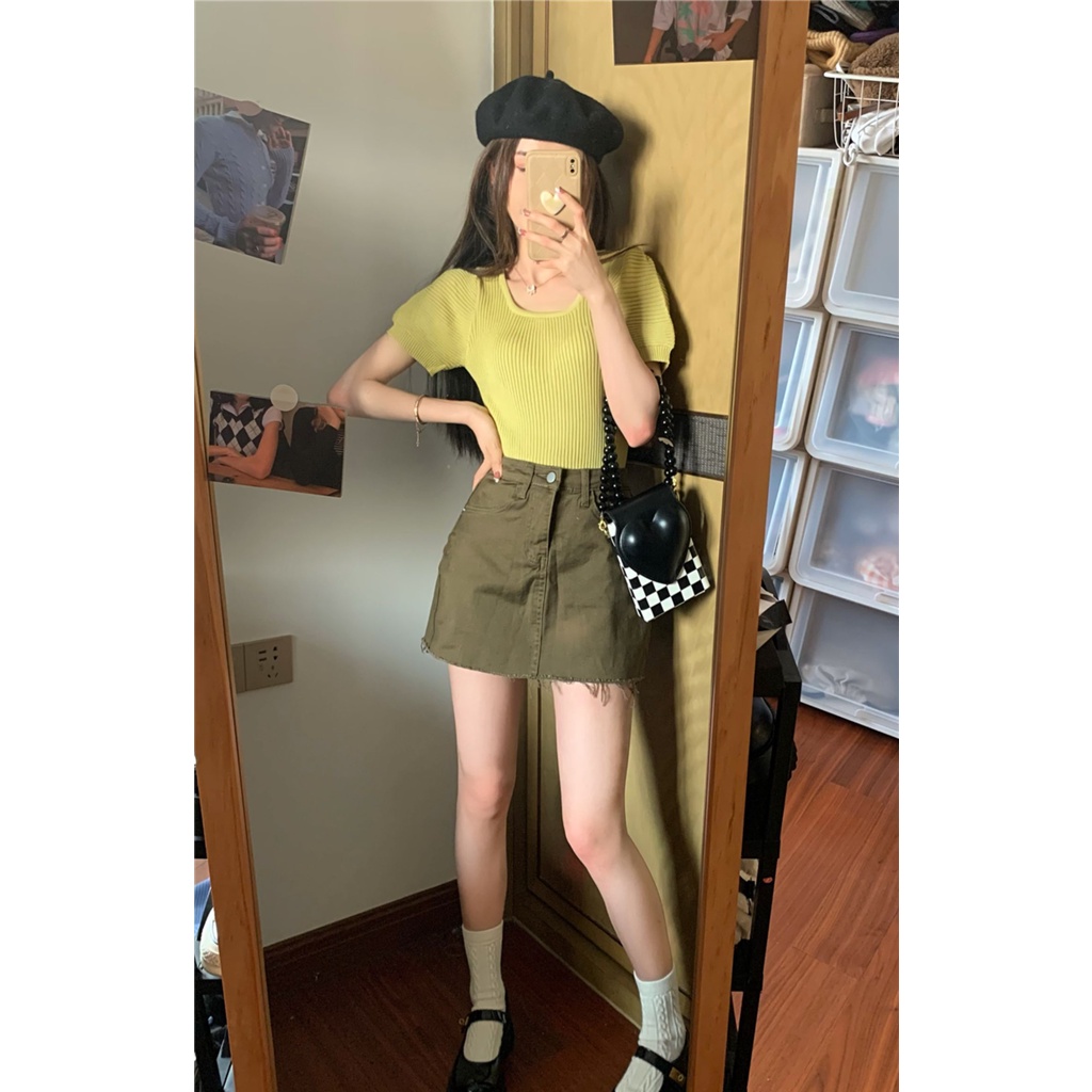 Áo Thun Tay Ngắn Màu Trơn Thiết Kế Đơn Giản Thời Trang