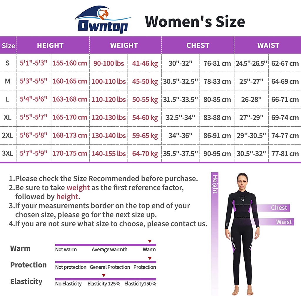 Bộ Đồ Bơi Lặn Một Mảnh Tay Dài Dày 3mm Giữ Nhiệt Chống Tia UV Có Khóa Kéo Sau Lưng Cho Nữ | BigBuy360 - bigbuy360.vn