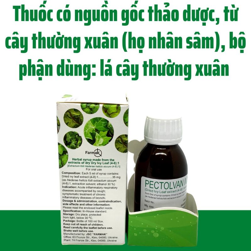 Siro Giảm Họ- Pectolvan Ivy