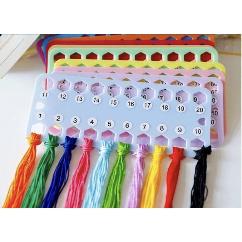 Vỉ gài/sắp chỉ thêu tranh chữ thập bằng nhựa tiện lợi - Phụ kiện tranh thêu chữ thập