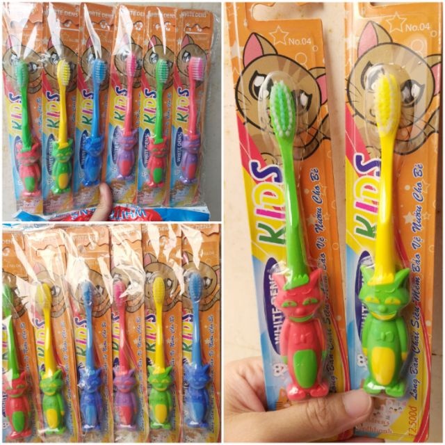 Lố 12 cây bàn chải đánh răng cho bé (12 cây)