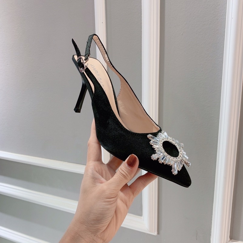 ❄️ Sangdal bít mũi khóa mặt trời gót nhọn 9cm