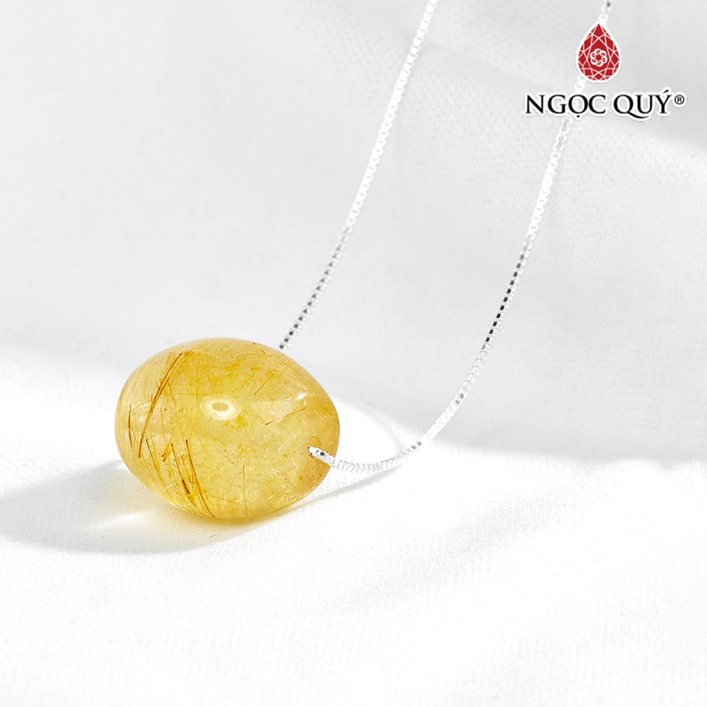 Dây Chuyền Bạc Lu Thống TA Tóc Vàng - Ngọc Quý