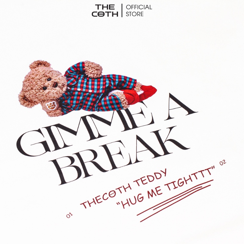 Áo Thun Nữ Đẹp In hình Gấu Gimmea Break làm chất liệu Cotton cực mát mẻ Thương hiệu The Coth AT2F1015