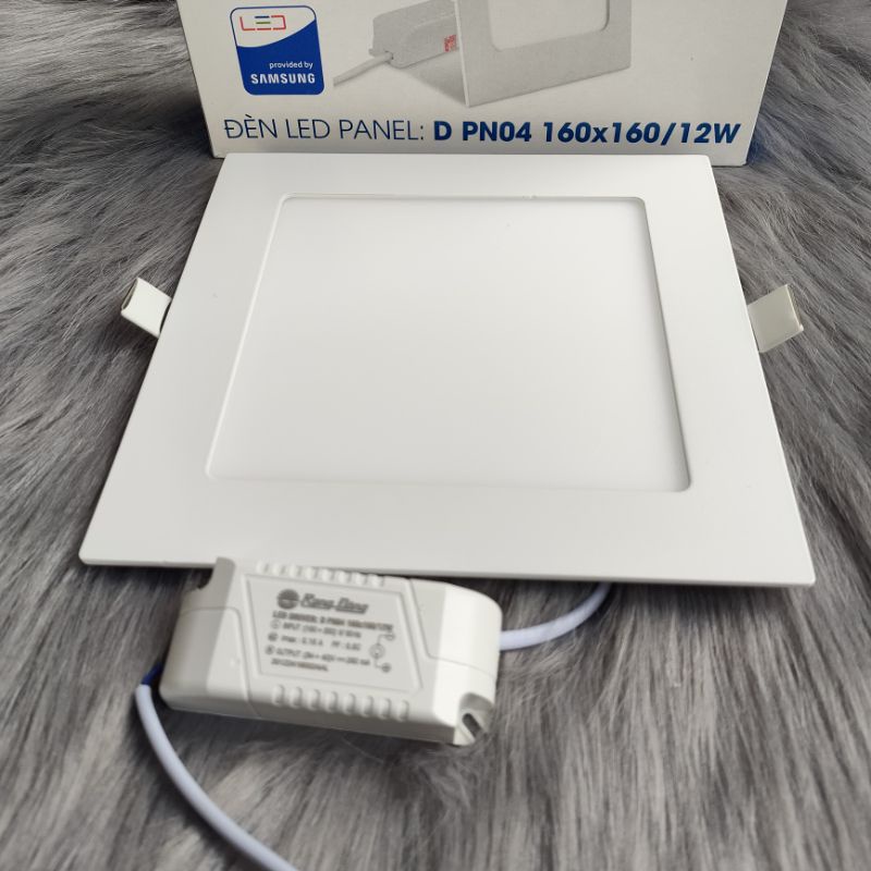 Đèn Led Panel âm trần Rạng Đông 12w vuông D PN04 160x160/12W phi 160 ốp trần thạch cao trang trí nhà cửa