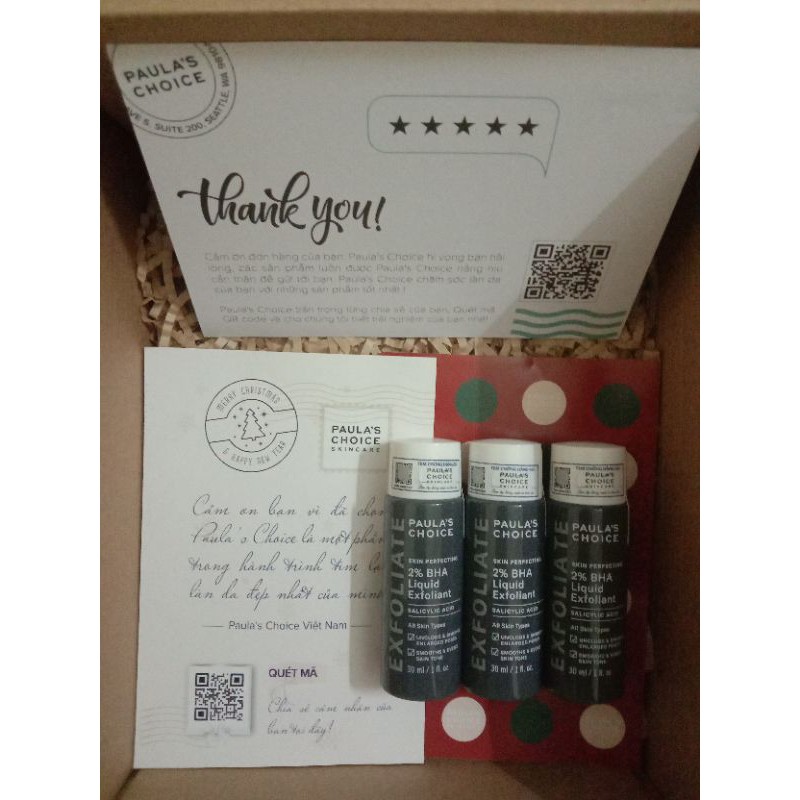 Tẩy da chết hóa học BHA 2% 30ml