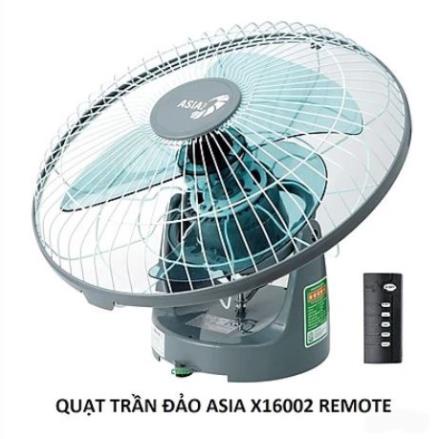 Quạt đảo trần Asia X16002 có Remote điều khiển từ xa công suất 55W - Hàng chính hãng