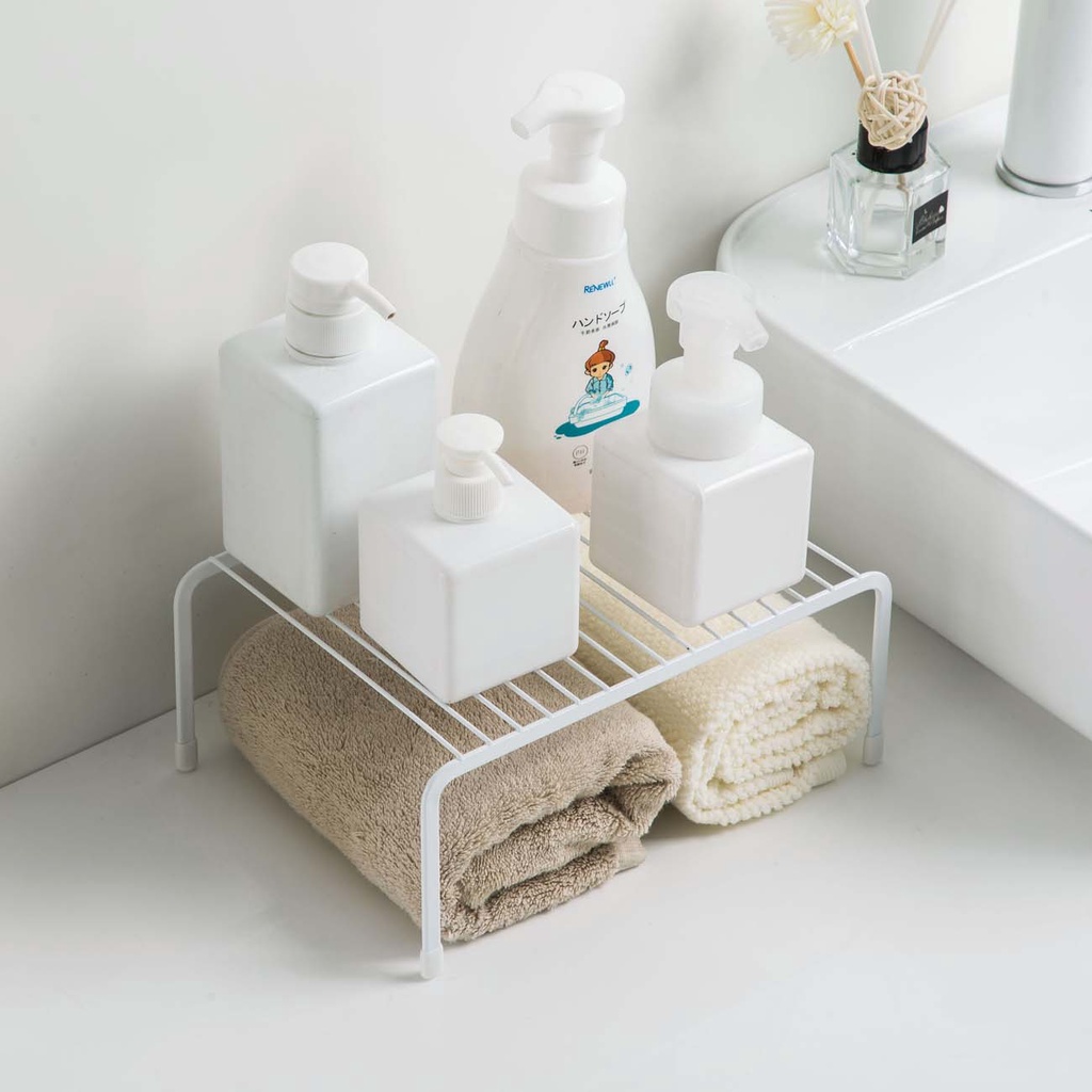 Kệ JUJIAJIA đựng đồ trang điểm hai lớp chịu lực tốt tiện lợi